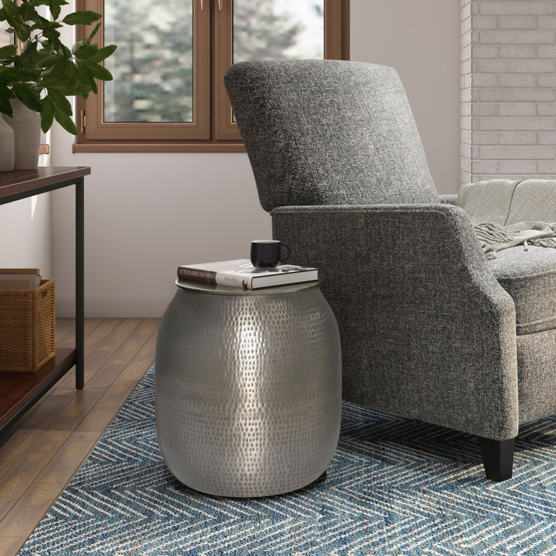 World Menagerie Cavett Drum End Table with Storage & Reviews